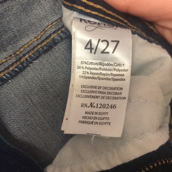 Kensie Jeans Effortless Ankle Mid-Rise Skinny Jeans 4/27. - Picture 4 of 9